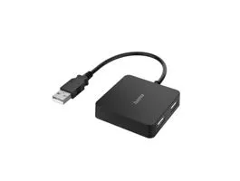 Hama USB2.0 Buspowered 1:4 V2 Hub Black