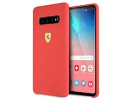 Ferrari Samsung S10 Plus SF piros szilikon tok