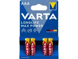 Varta 4703101404 Max Tech AAA alkáli mikro ceruza elem 4db/bliszter