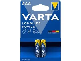 Varta 4903121412 Longlife Power AAA (LR03) alkáli mikro ceruza elem 2db/bliszter