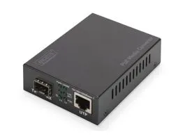 DIGITUS Gigabit PoE+ (RJ45-SFP) 30W SFP modul nélküli média konverter