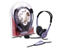 Genius HS-04S single-jack mikrofonos PC fekete headset