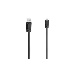 Hama FIC USB A - mini USB B 1,5m fekete adatkábel