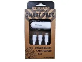 Max Mobile Smart Pack 3az1ben autós töltő