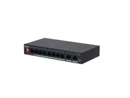 Dahua PFS3010-8GT-96-V2 1x 100/1000(Hi-PoE/PoE+/PoE)+7x 100/1000(PoE+/PoE)+2x gigabit uplink, 96W PoE switch