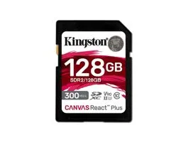 Kingston 128GB SD Canvas React Plus (SDXC Class 10 UHS-II U3) (SDR2/128GB) memóriakártya