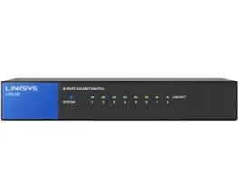 Linksys SMB LGS108 8port 10/100/1000Mbps LAN nem menedzselhető asztali Switch