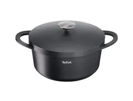 Tefal E2184634 Trattoria öntött alumínium fedős 24 cm-es fekete lábas