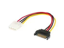 Kábel Táp Átalakító Akasa SATA (Male) - Molex 4 pin (Female)