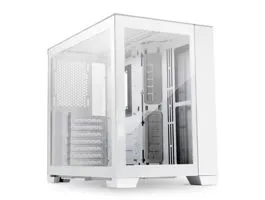 Lian Li O11 Dynamic Mini-S Snow Edition ATX Fehér Edzett üveg számítógépház