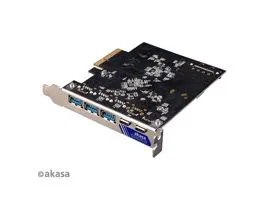 ADA Akasa - PCI Express Low Profile kártya - USB 3.2 Gen 2 Type-C / Type-A   - AK-PCCU3-09