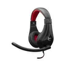 White Shark GH-2040 SERVAL gamer headset mikrofonnal - Fekete/Piros