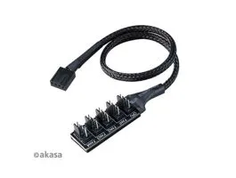 KAB Akasa - Flexa FP5 - 4pin Molex - 5x 4pin PWM ventilátor kábel - 45cm - Duo pack - AK-CBFA08-KT02