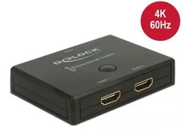 Delock HDMI 2 - 1 kapcsoló kétirányú 4K 60 Hz (18749)