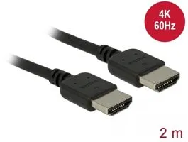 Delock Prémium HDMI kábel 4K 60 Hz 2 m (85217)