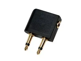 Logilink Audioadapter, 2x 3,5 mm 2-Pin/M   3,5 mm 3-Pin/F, 90 -os szög (CA1089)