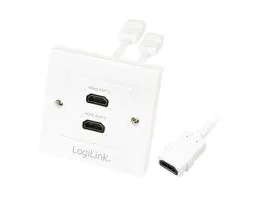 LogiLink HDMI fali lemez 2x HDMI anya (AH0015)