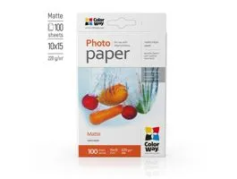 COLORWAY Fotópapír, matt (matte), 220 g/m2, 10x15, 100 lap (PM2201004R)