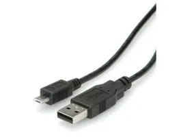 ROLINE kábel USB A Male to MicroUSB B Male 0,8m