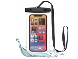 Univerzális vízálló védőtok max. 6,9&quot; méretű készülékekhez - Tech-Protect   Universal Waterproof Case - fekete/átlátszó