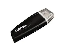 HAMA 54115, USB 2.0 Kártyaolvasó SDXC, Fekete