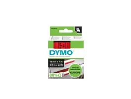 Feliratozógép szalag Dymo D1 S0720870/45807 19mmx7m, ORIGINAL, fekete/piros