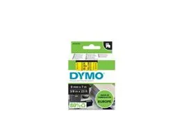 Feliratozógép szalag Dymo Letratag S0720730/40918 9mmx4m, ORIGINAL, fekete/sárga