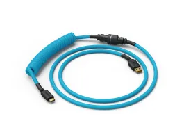 Billentyűzet kiegészítő Glorious Coiled Cable Electric Blue USB-C Spirálkábel Kék