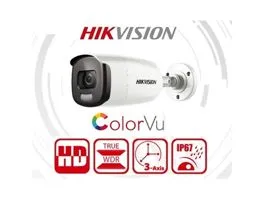 Hikvision DS-2CE12DFT-F kültéri, 2MP, 3.6mm, fehér led 40m, ColorVu 4in1 HD analóg csőkamera