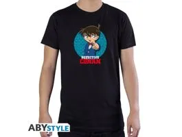 Detective Conan &quot;Conan&quot; fekete féri póló, XL méret