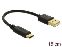 Delock 85354 15cm 3A USB-A - USB-C töltőkábel