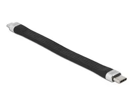 Delock 86793 13,5cm USB 2.0 USB-C - MicroUSB PD3 FPC lapos kábel