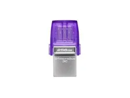 Kingston 256GB USB3.2 Gen1 C/USB3.2 Gen1 A DataTraveler microDuo 3C (DTDUO3CG3/256GB) Flash Drive