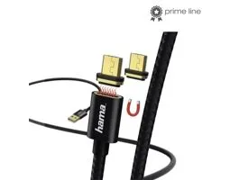 Hama 178373 fekete 1m mágneses csatlakozós micro USB adatkábel