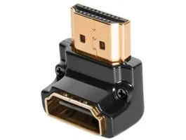 AudioQuest HDM90N HDMI Type A aljzat - Type A aljzat aranyozott csatlakozós 90 fokos adapter