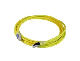 Legrand 051552 RJ45-RJ45 Cat6A árnyékolt (S/FTP) LSZH (LSOH) 2 méter sárga d: 5,2mm AWG28 LCS3 patch kábel