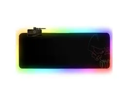 Spirit of Gamer Large fekete RGB LED világító gamer egérpad