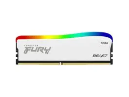 Kingston 16GB 3200MT/s DDR-4 CL16 FURY Beast White RGB SE (KF432C16BWA/16) memória