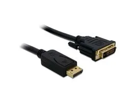 KAB Delock 82590 Displayport - DVI 24+1 apa - apa kábel - 1m