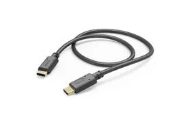 HAMA USB Type-C - USB Type-C adat- és töltőkábel 1 m-es vezetékkel - HAMA FIC E3USB-C Cable - fekete