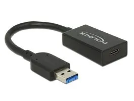 Delock Átalakító USB 3.1 Gen 2 A-típusú csatlakozódugó  USB Type-C típusú csatlakozóhüvely, aktív (65698)