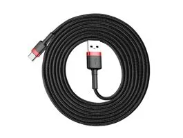 BASEUS kábel USB - Type C 2A 2m CATKLF-C91 piros-fekete (BAS278240)