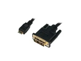 LOGILINK Mini-HDMI apa   DVI-D kábel apa, 2.0 m (CHM004)