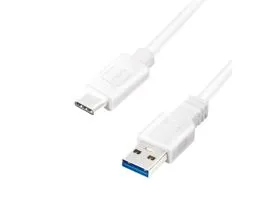 Logilink USB 3.2 Gen1 Type-C kábel, C/M-USB-A/M, fehér, 0,15 m (CU0172)