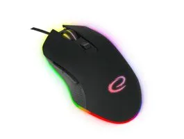 Esperanza Nemesis USB Type-C vezetékes 6D Gamer egér, RGB fekete (EGM302)