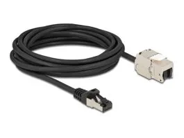 Delock 87030 5m Cat.6A RJ45 apa - Keystone modulos RJ45 anya kábel