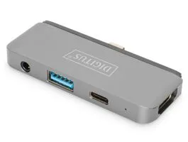 Digitus DA-70893 USB-C 4 portos univerzális mobil dokkoló