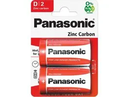 Panasonic Góliát elem D R20 Zn 1,5 V 2 db / csomag