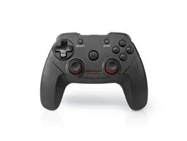 NEDIS gamepad Vezeték Nélküli Elemes Áramellátás PC Gombok száma: 11 Kábel hossz: 1.00 m Fekete (GGPDW110BK)