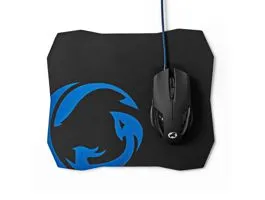 NEDIS Gaming Mouse  Mouse Pad Set Vezetékes 1200 / 2400 / 4800 / 7200 dpi Állítható DPI Gombok száma: 6 Programozható go